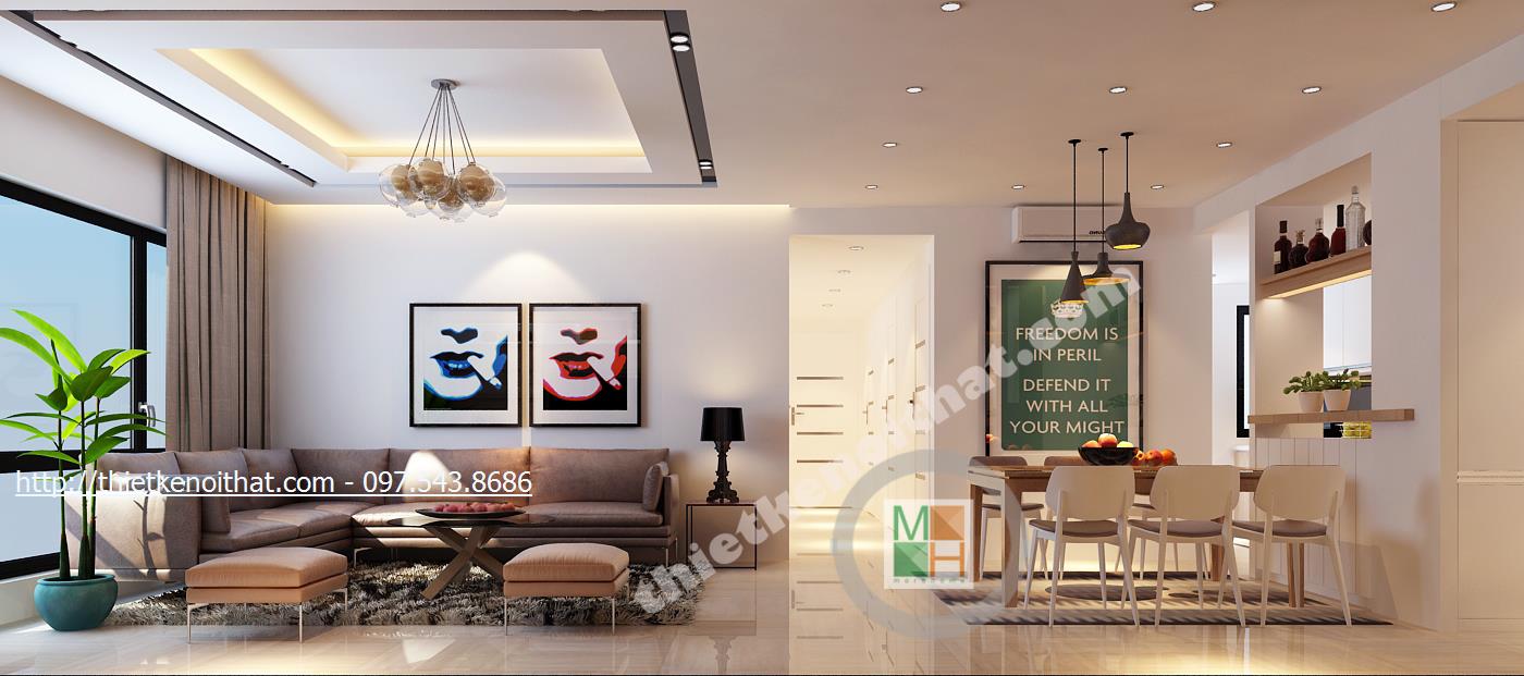 Top 7 mẫu thiết kế nội thất chung cư đẹp với 3 phòng ngủ cao cấp sang trọng nhất tại Morehome