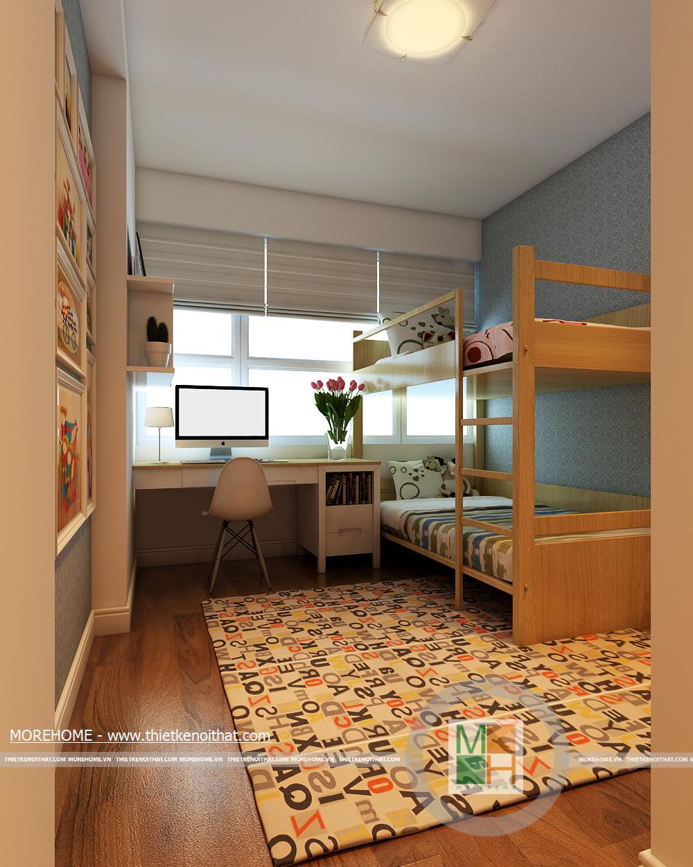 Top 7 mẫu thiết kế nội thất chung cư đẹp với 3 phòng ngủ cao cấp sang trọng nhất tại Morehome