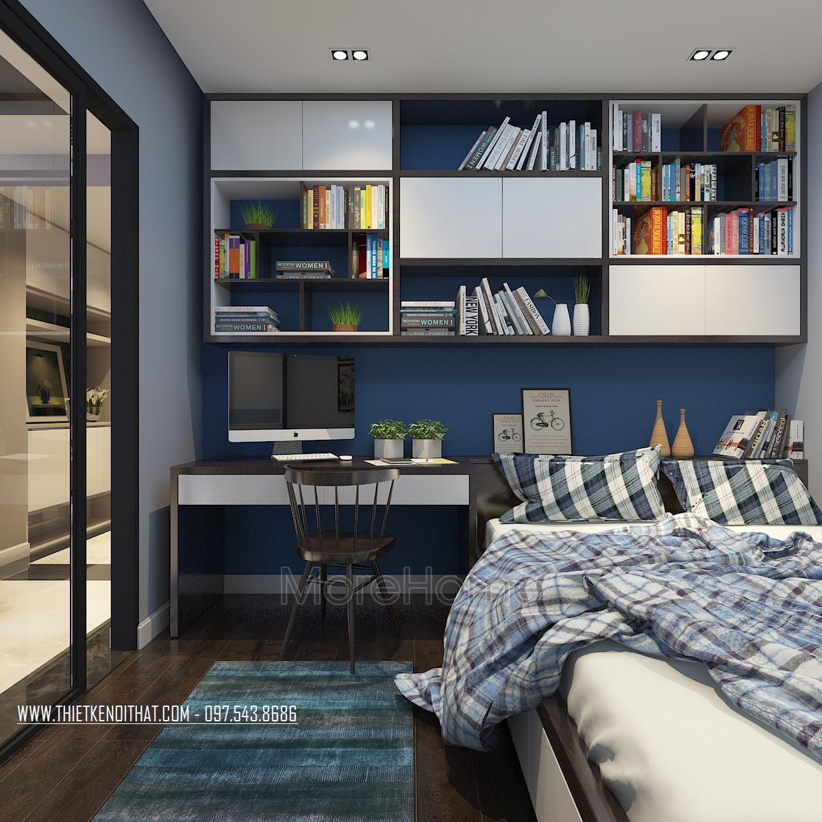 Top 7 mẫu thiết kế nội thất chung cư đẹp với 3 phòng ngủ cao cấp sang trọng nhất tại Morehome