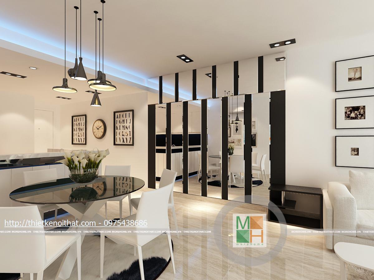 Top 7 mẫu thiết kế nội thất chung cư đẹp với 3 phòng ngủ cao cấp sang trọng nhất tại Morehome