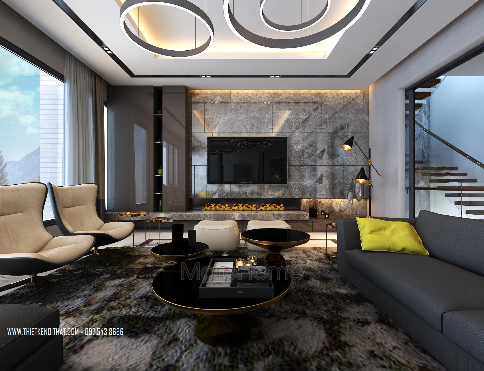 phòng khách tầng 2