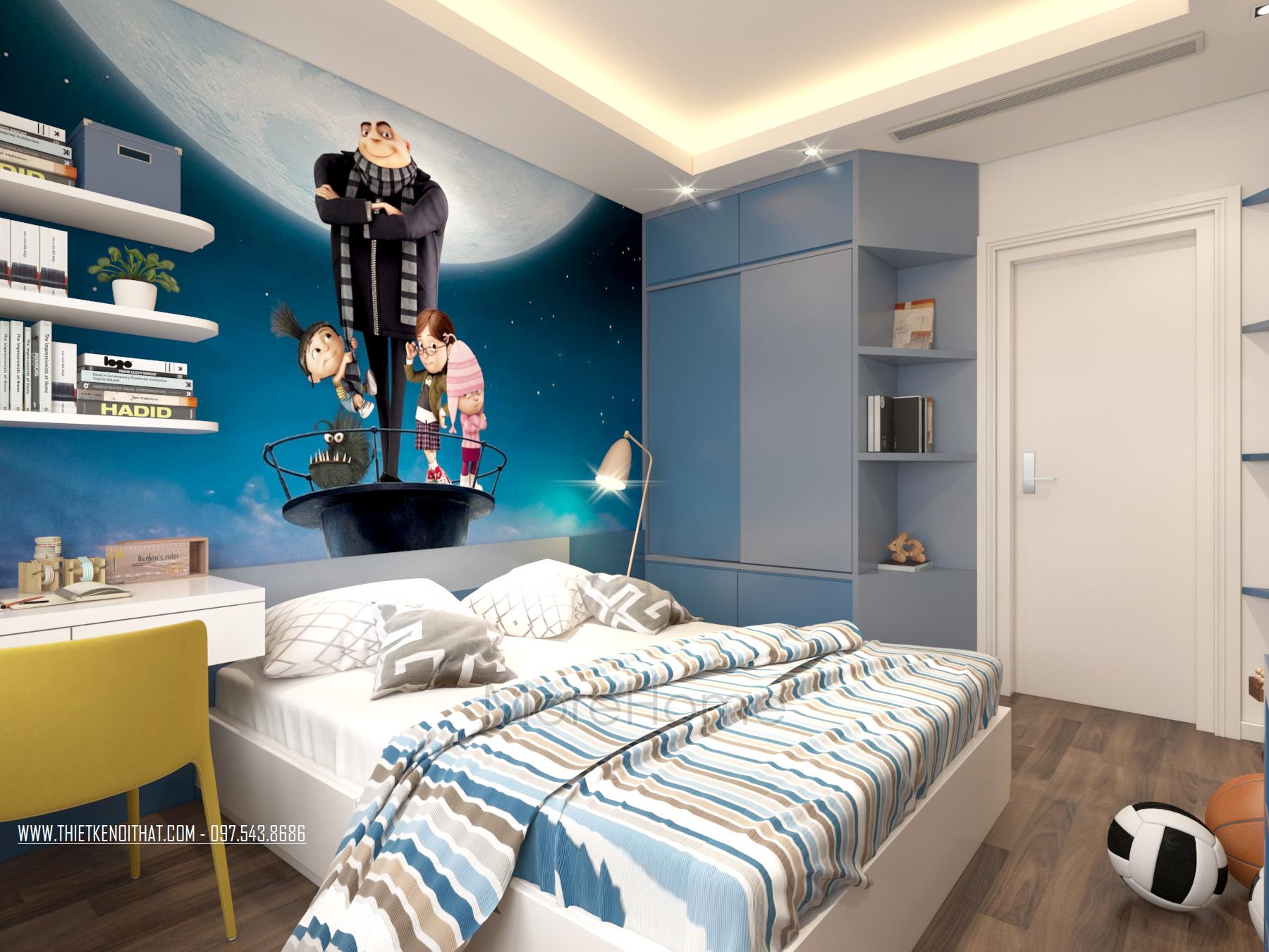 phòng ngủ bé trai