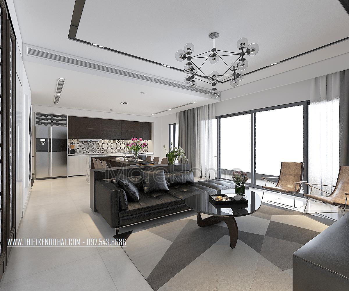 Top 7 mẫu thiết kế nội thất chung cư đẹp với 3 phòng ngủ cao cấp sang trọng nhất tại Morehome