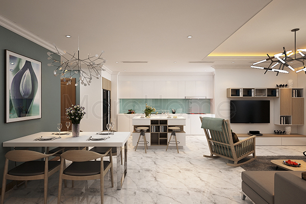 Mẫu nội thất căn hộ vinhomes hiện đại và phong cách 