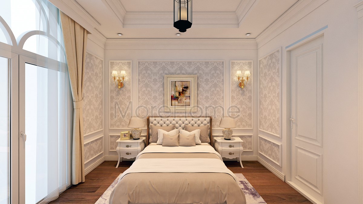 Biệt thự tân cổ điển với xu hướng đen-trắng sang trọng 3