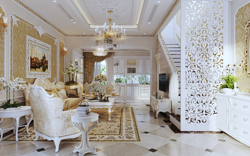 Thiết kế biệt thự tân cổ điển đẹp Vincity Quận 9