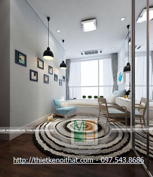 Thiết kế nội thất chung cư cao cấp KeangNam - Nhà Anh Trường