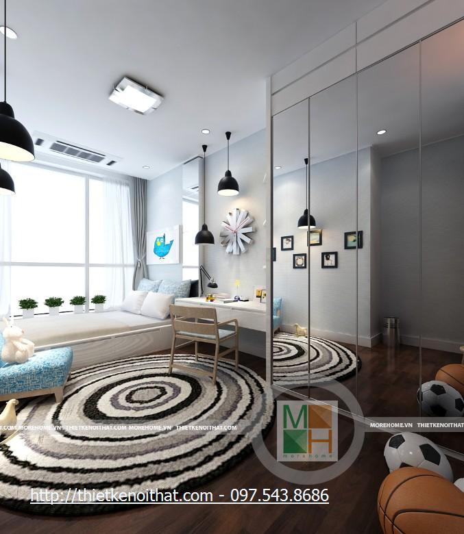 Thiết kế nội thất chung cư cao cấp KeangNam - Nhà Anh Trường