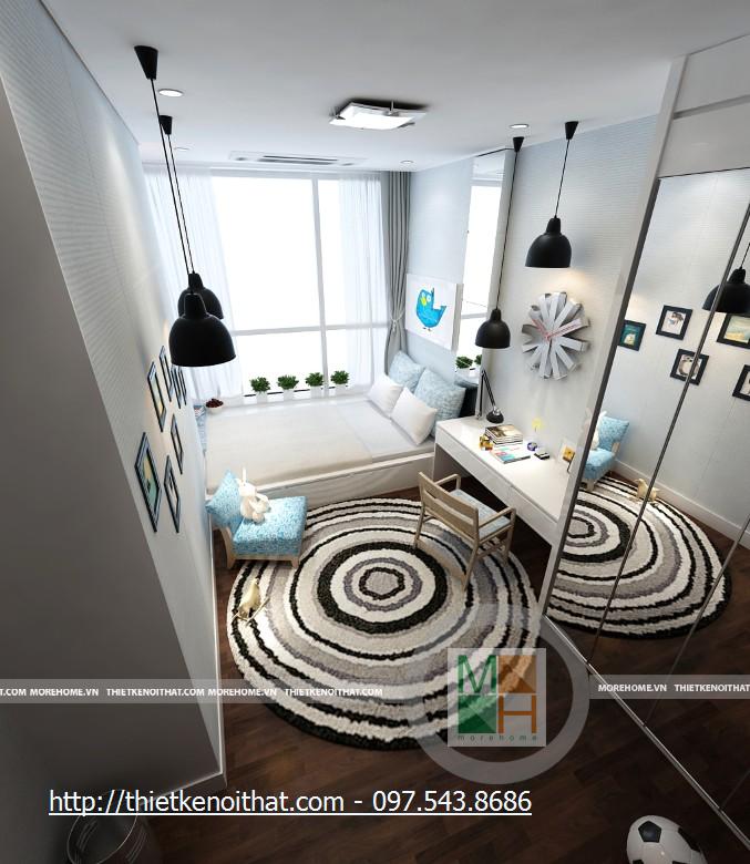 Thiết kế nội thất chung cư cao cấp KeangNam - Nhà Anh Trường