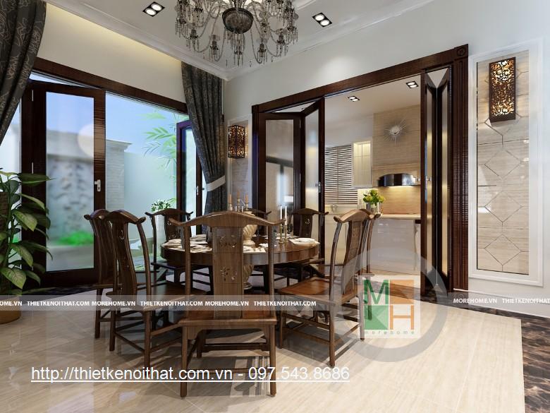 Thiết kế nội thất biệt thự Hoàng Mai, nhà chú Định