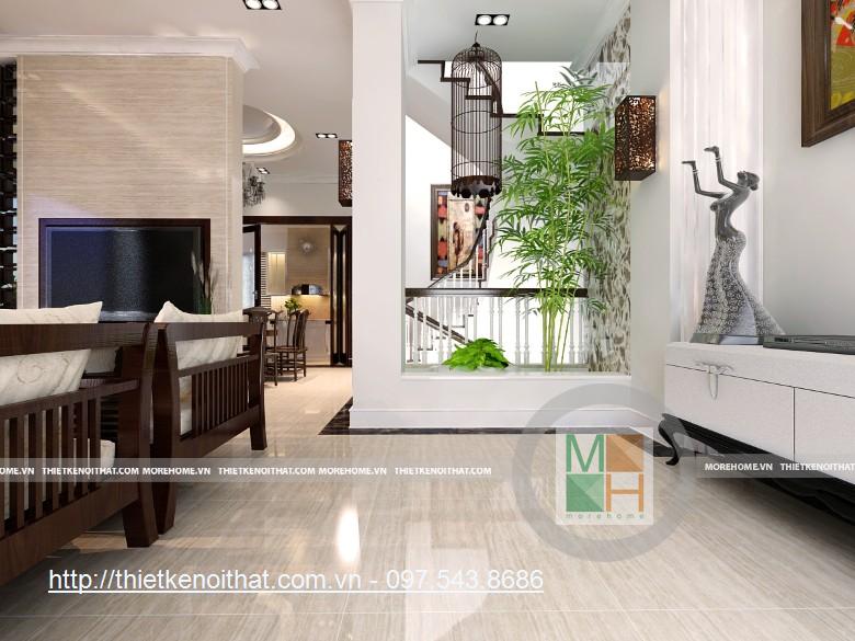 Thiết kế nội thất biệt thự Hoàng Mai, nhà chú Định