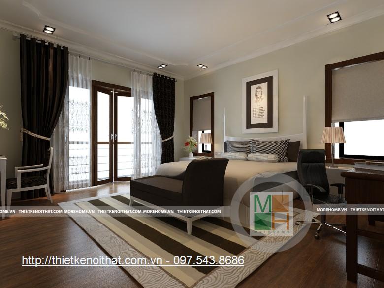 Thiết kế nội thất biệt thự Hoàng Mai, nhà chú Định