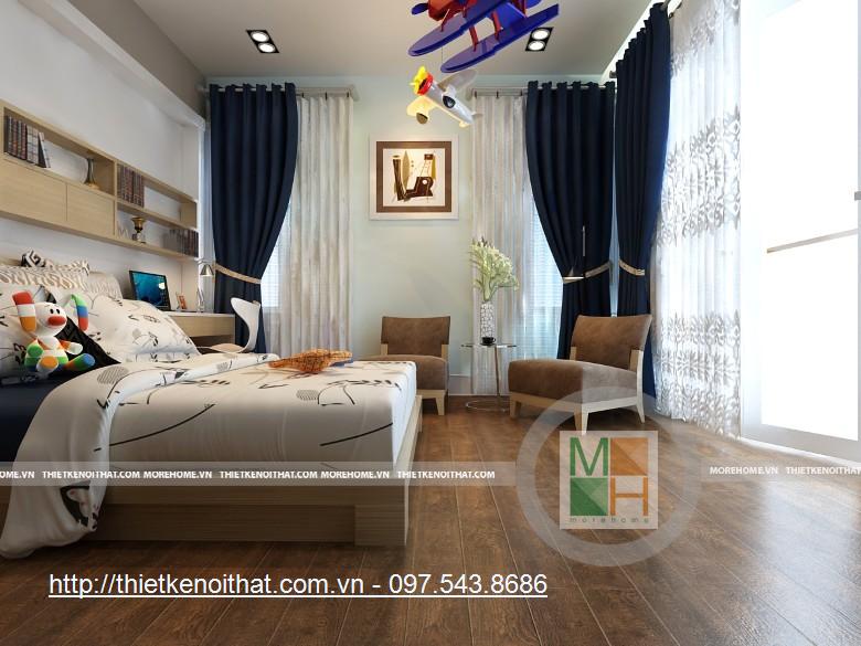 Thiết kế nội thất biệt thự Hoàng Mai, nhà chú Định