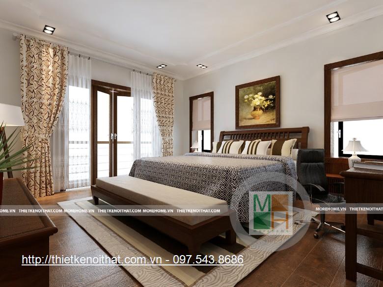 Thiết kế nội thất biệt thự Hoàng Mai, nhà chú Định