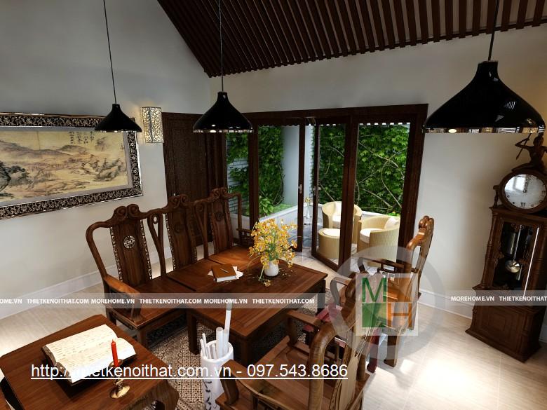 Thiết kế nội thất biệt thự Hoàng Mai, nhà chú Định