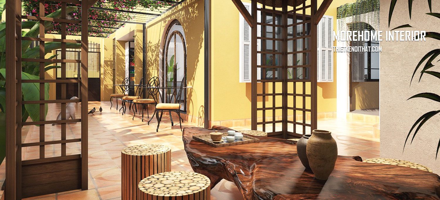 Thiết kế nội thất lớp dạy nấu ăn ấn tượng vẻ đẹp đậm phong cách Việt