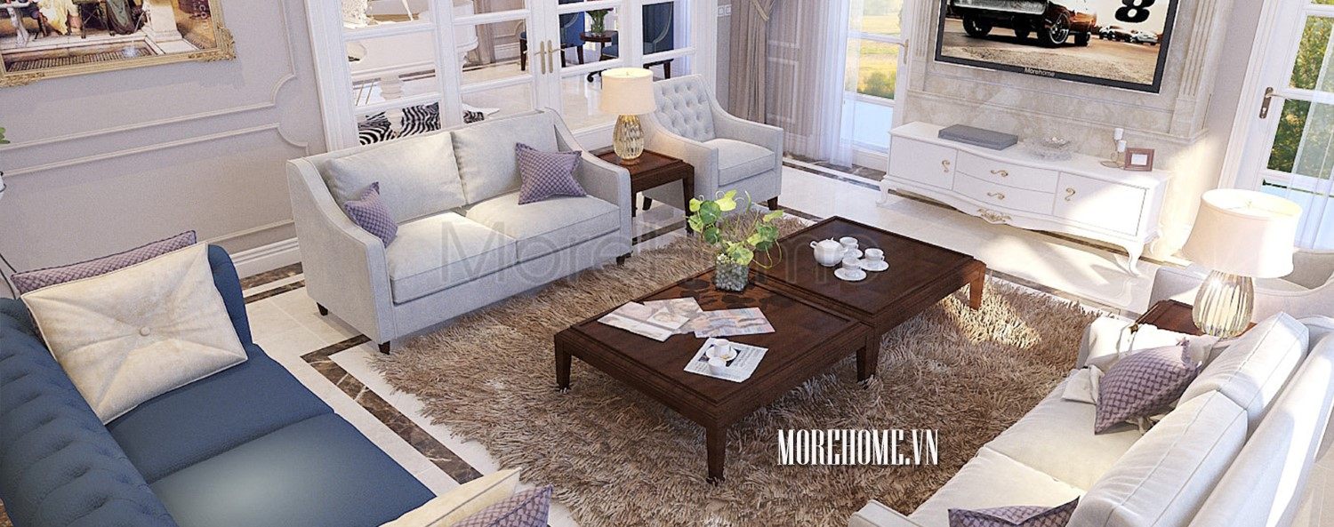 Thiết kế nội thất biệt thự Vinhome RiverSide khu đô thị Hoa Phượng