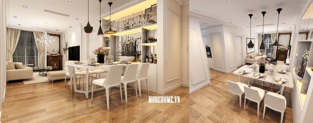 Mẫu thiết kế nội thất chung cư hiện đại tại Park Hill Premium đẹp sang trọng