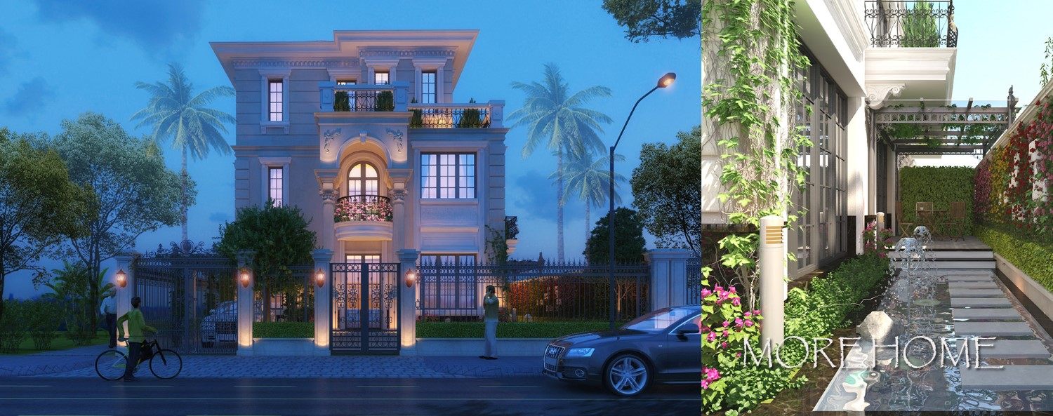 Thiết kế kiến trúc và nội thất gỗ óc chó cao cấp tại biệt thự Splendora - Mr Ngọc