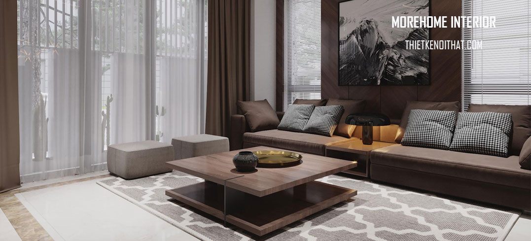 Thiết kế nội thất nhà phố phong cách hiện đại đẹp tại thành phố Vinh - Nghệ An