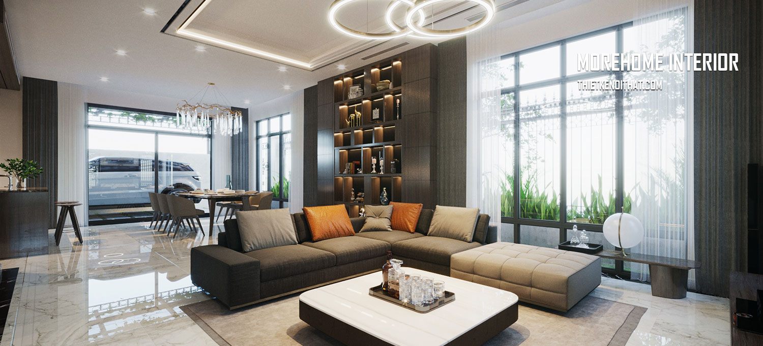 Thiết kế nội thất biệt thự Louis city phong cách hiện đại sang trọng