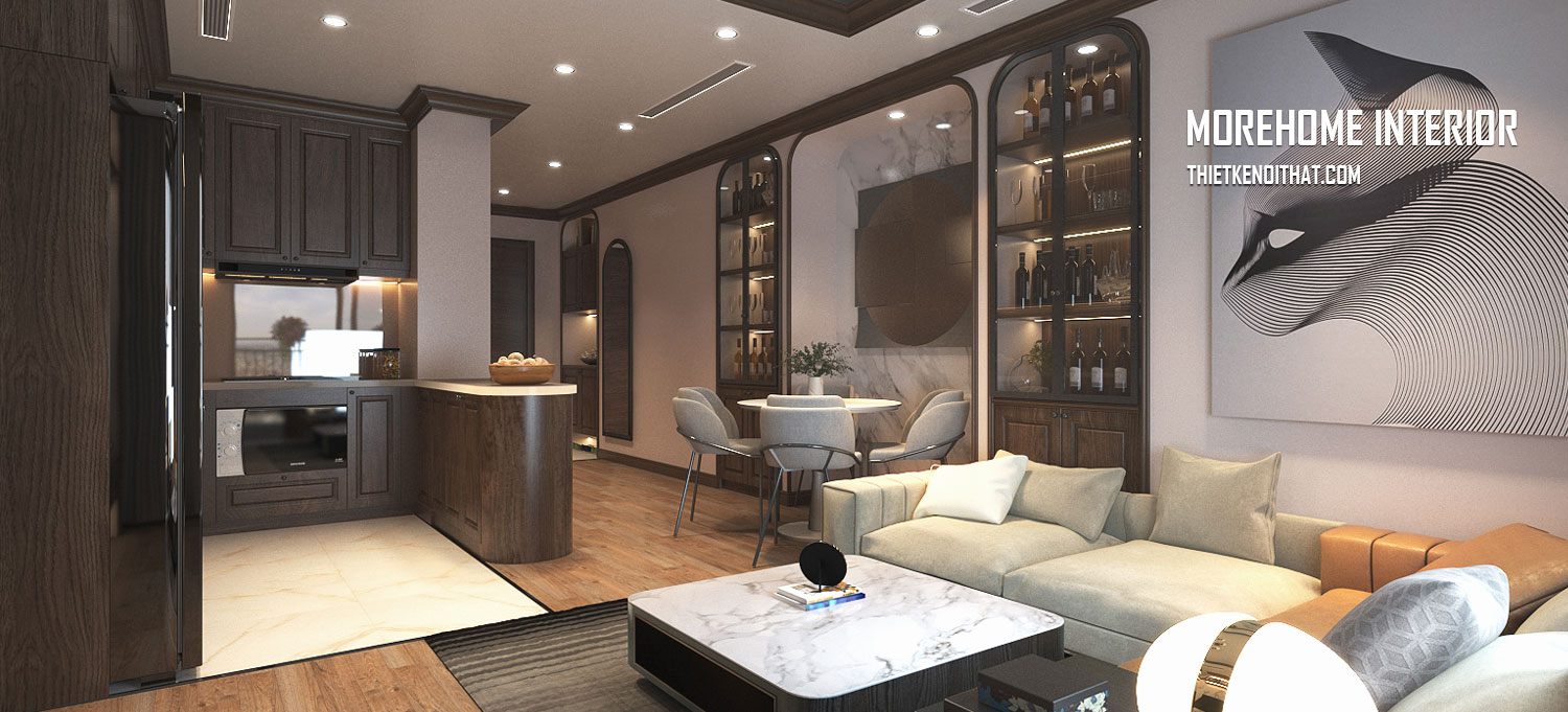 Thiết kế nội thất chung cư Sunshine Riverside hiện đại