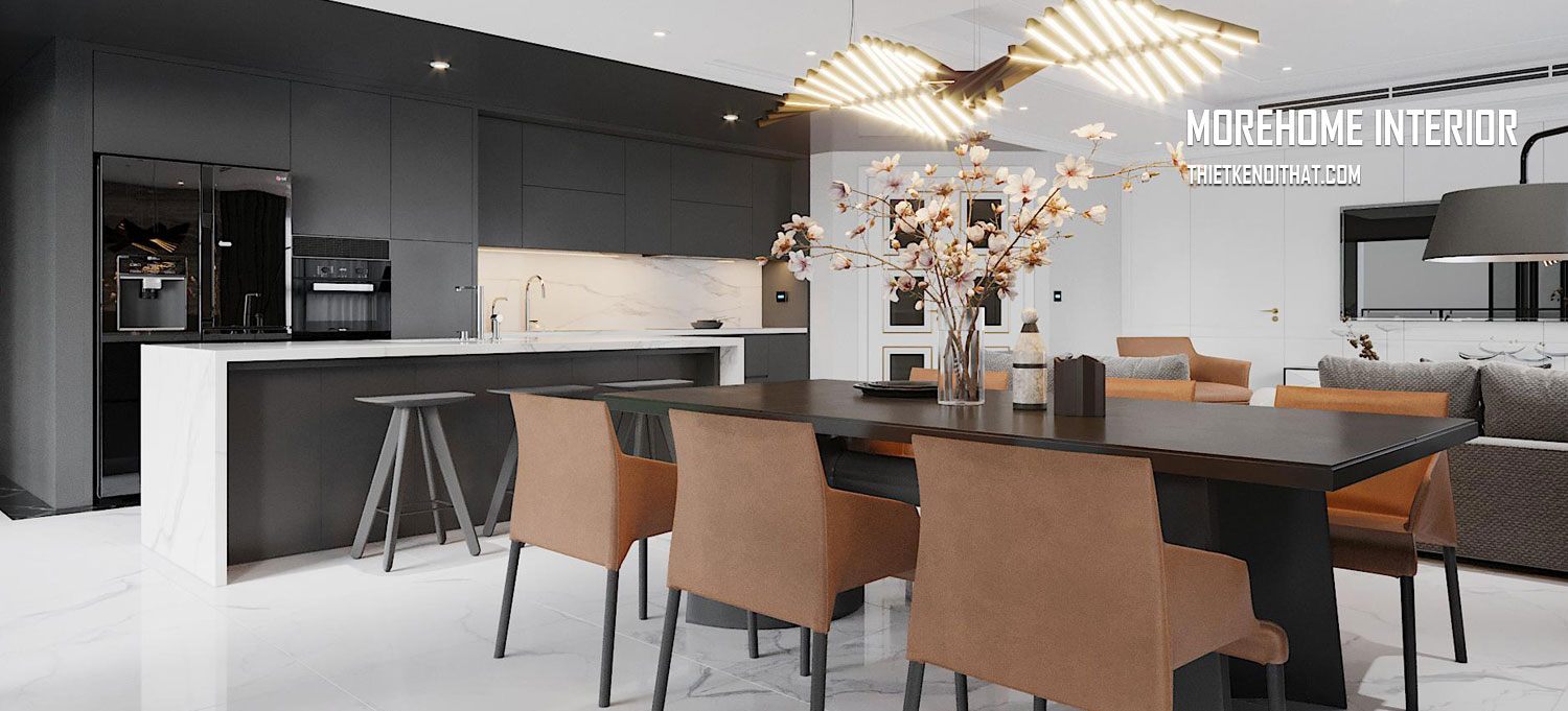 Thiết kế nội thất cao cấp phong cách hiện đại tại Penthouse Ecopark