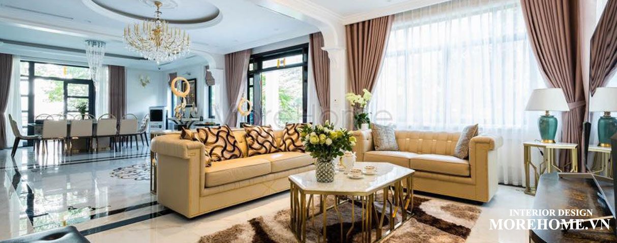 Thi công nội thất trọn gói biệt thự cao cấp tại Vinhomes Gardenia Hà Nội.
