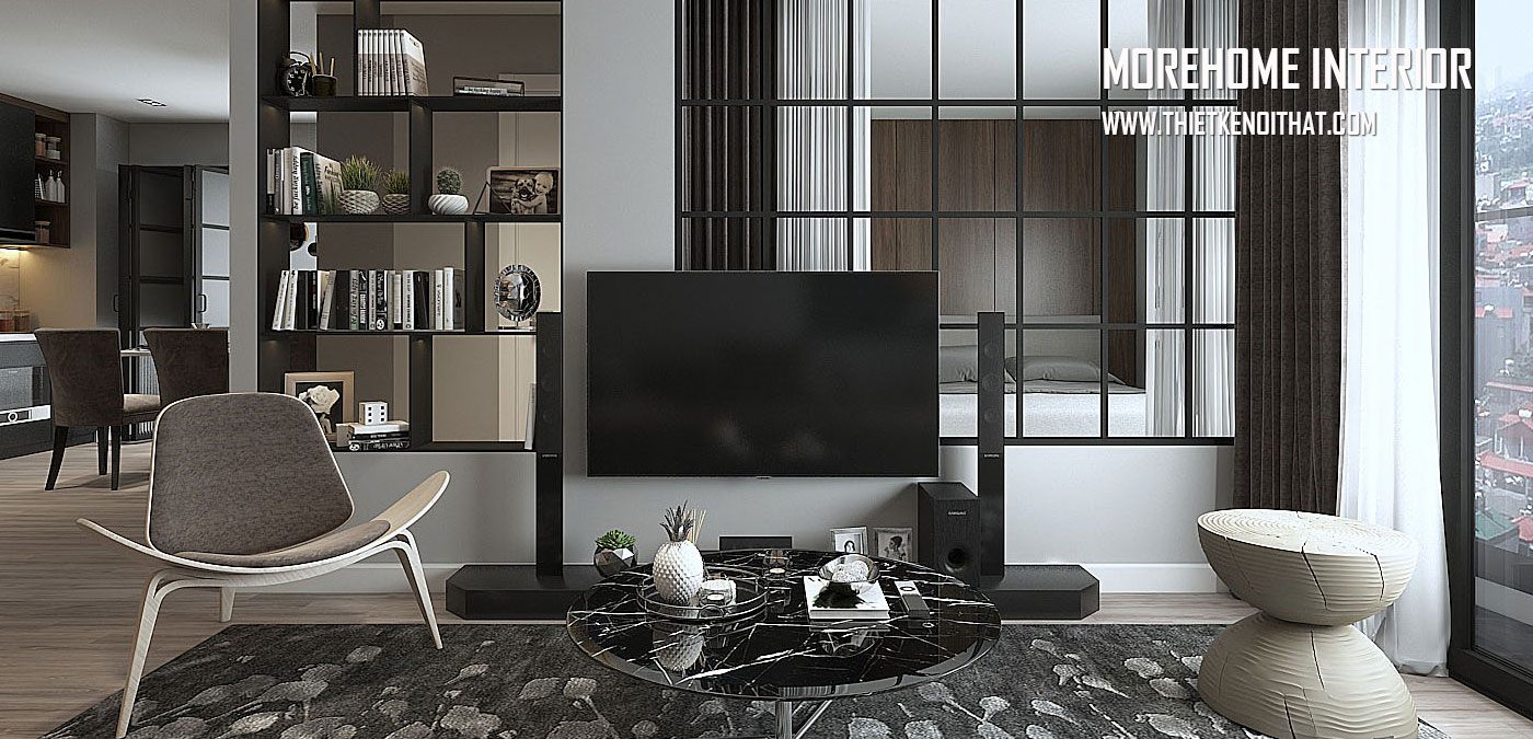 Thiết kế nội thất chung cư Goldseason 147 Nguyễn Tuân Trầm, lạ