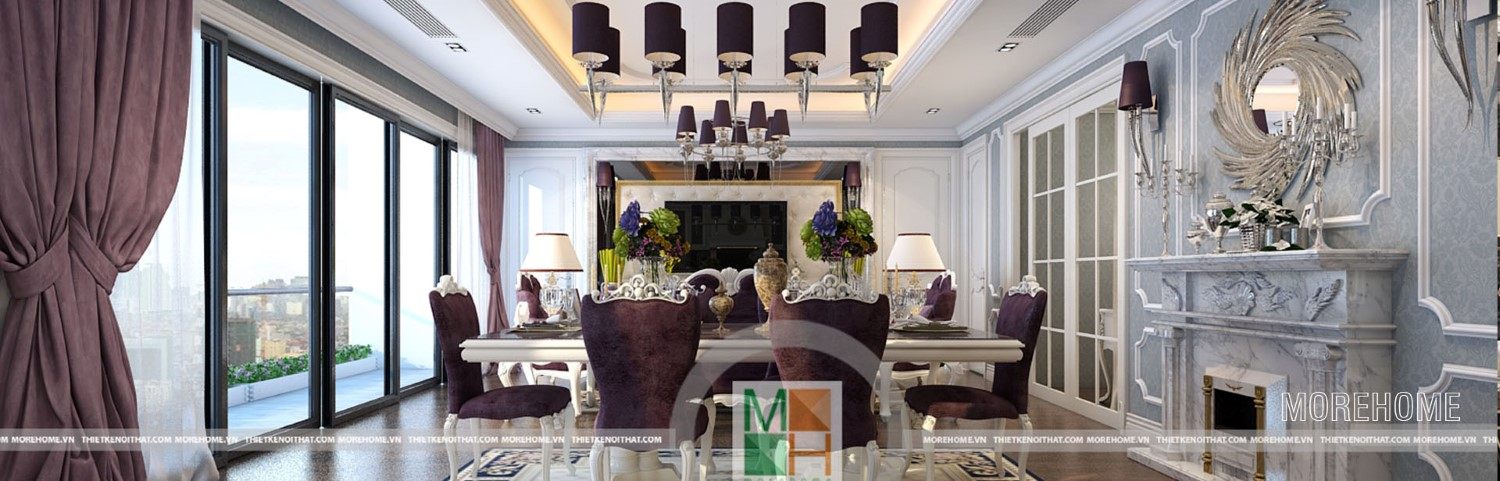 Thiết kế nội thất chung cư Imperia Garden Phong Cách Tân Cổ Điển