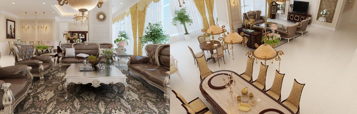 Thiết kế nội thất căn hộ chung cư tân cổ điển cao cấp tại KEANGNAM