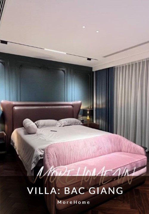  Thi công biệt thự 4 tầng ấn tượng nội thất hiện đại đẹp, sang trọng tại Bắc Giang