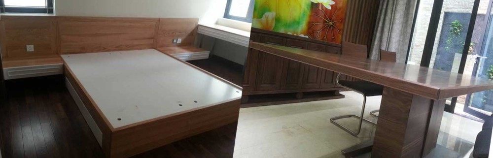 Thi công nội thất gỗ óc chó đẹp, sang trọng tại Dịch Vọng Hà Nội - Anh Nam