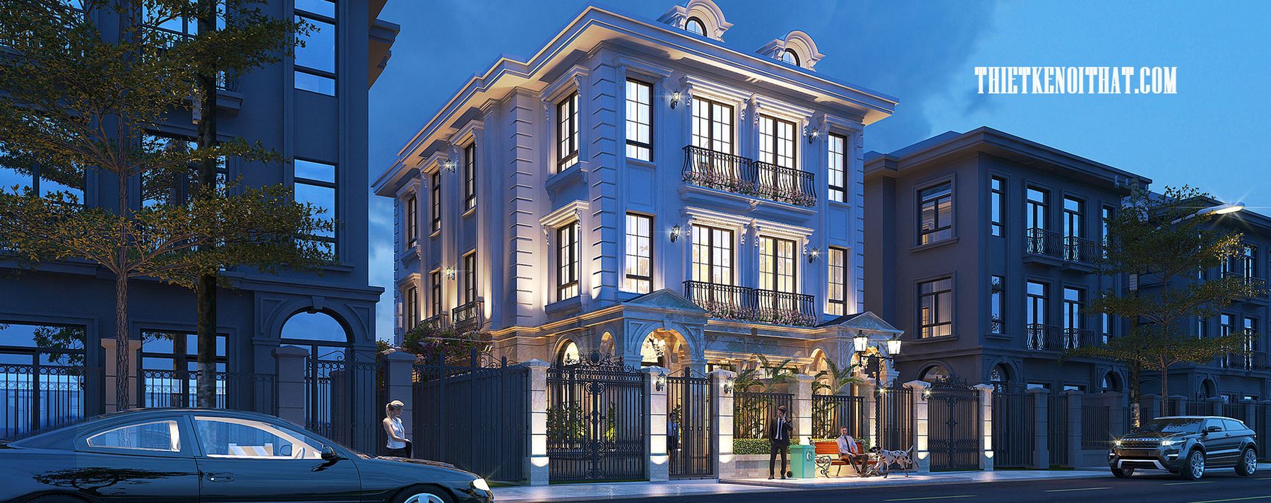 Thiết kế kiến trúc biệt thự tân cổ điển cao cấp tại VINHOMES GREEN BAY