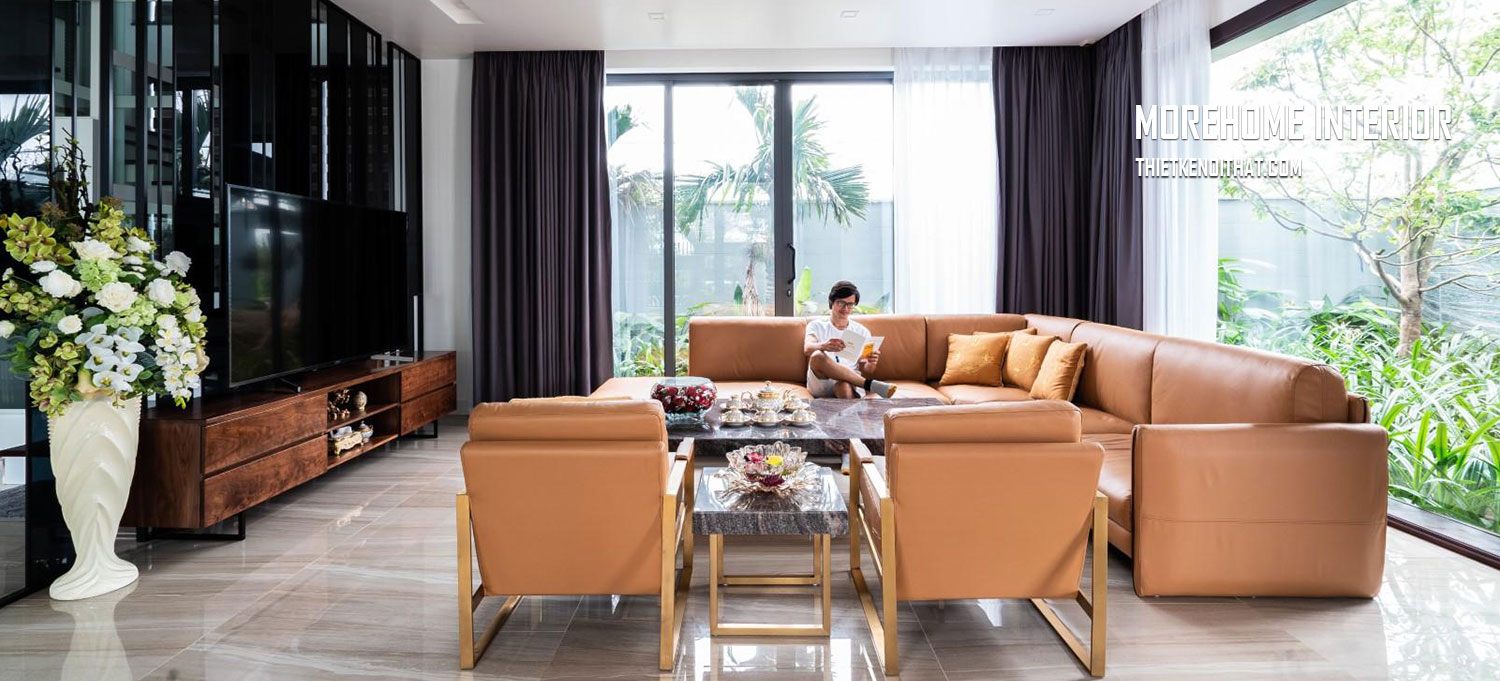 Thi công nội thất biệt thự hiện đại sang trọng, cao cấp tại Hà Tĩnh