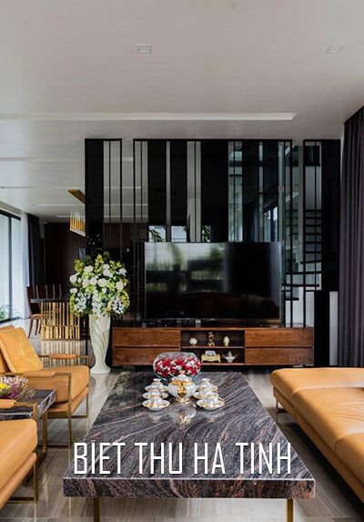  Thi công nội thất biệt thự hiện đại sang trọng, cao cấp tại Hà Tĩnh