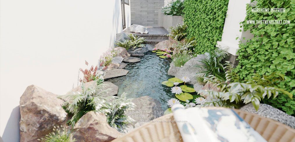 Thiết kế nội thất biệt thự gỗ óc chó cao cấp tại Manhattan - Vinhomes Imperia Hải Phòng