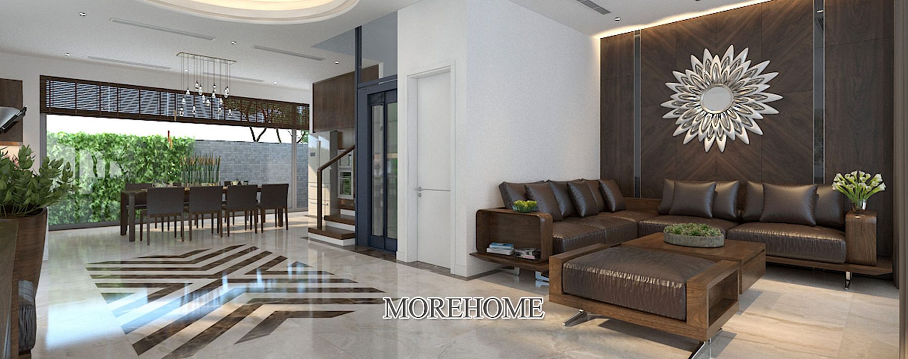 Thiết kế nội thất biệt thự gỗ óc chó tại Imperia Garden Nguyễn Huy Tưởng