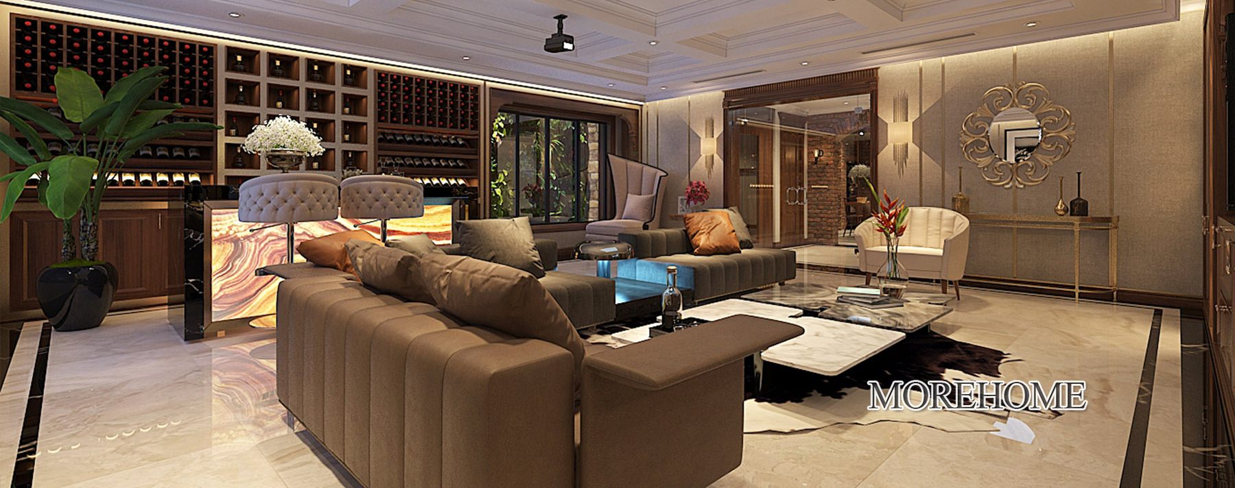 Thiết kế nội thất biệt thự hiện đại cao cấp Vinhomes GreenBay HL30 Hà Nội đẳng cấp