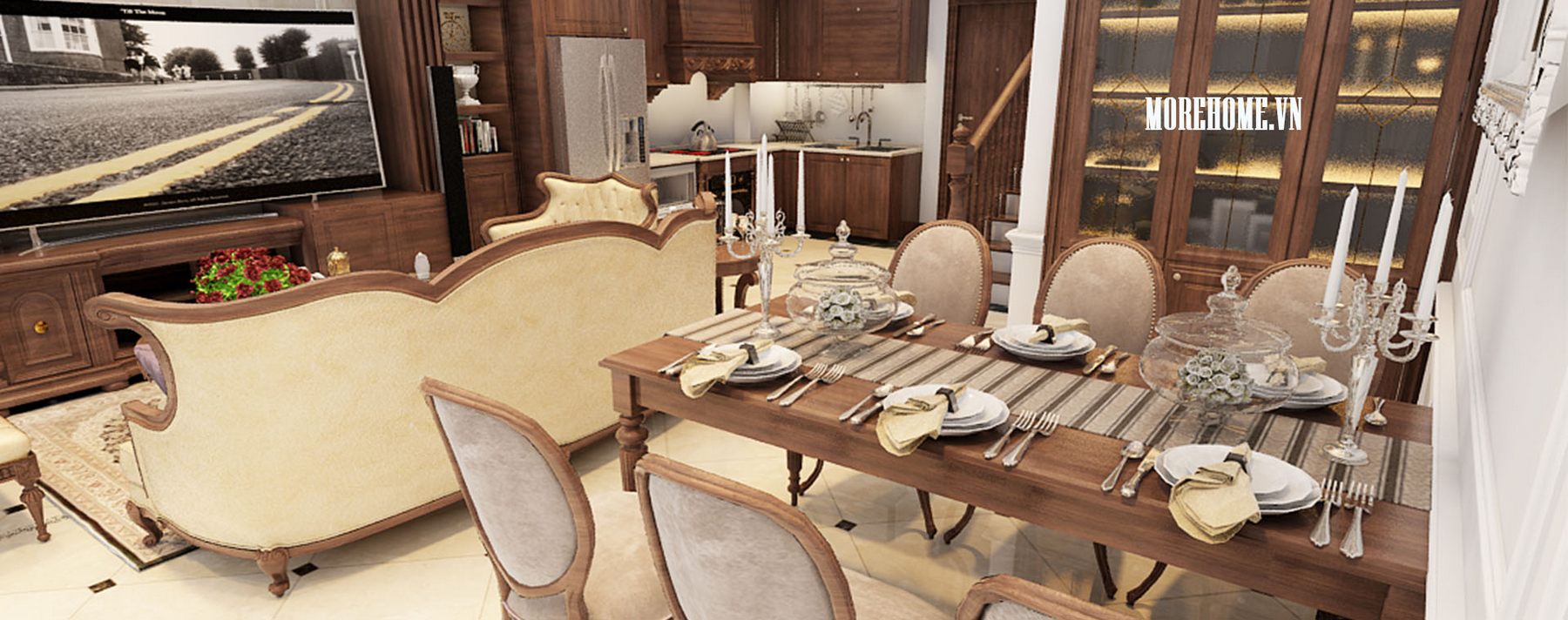 Thiết kế biệt thự Vinhomes Riverside The Harmoney tân cổ điển