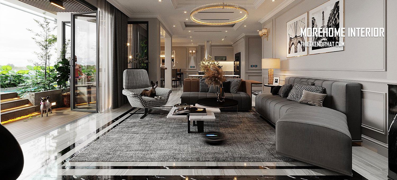 Thiết kế nội thất căn hộ Penthouse sang trọng cao cấp tại Hà Nội
