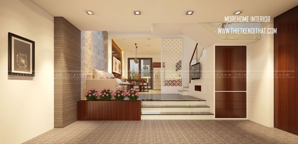 Thiết kế nội thất nhà phố hiện đại đẹp tại Ngô Thì Nhậm Tp Đà Nẵng