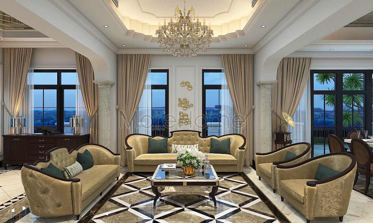 Thiết kế biệt thự Vinhome Central Park Tân Cổ Điển quý phái