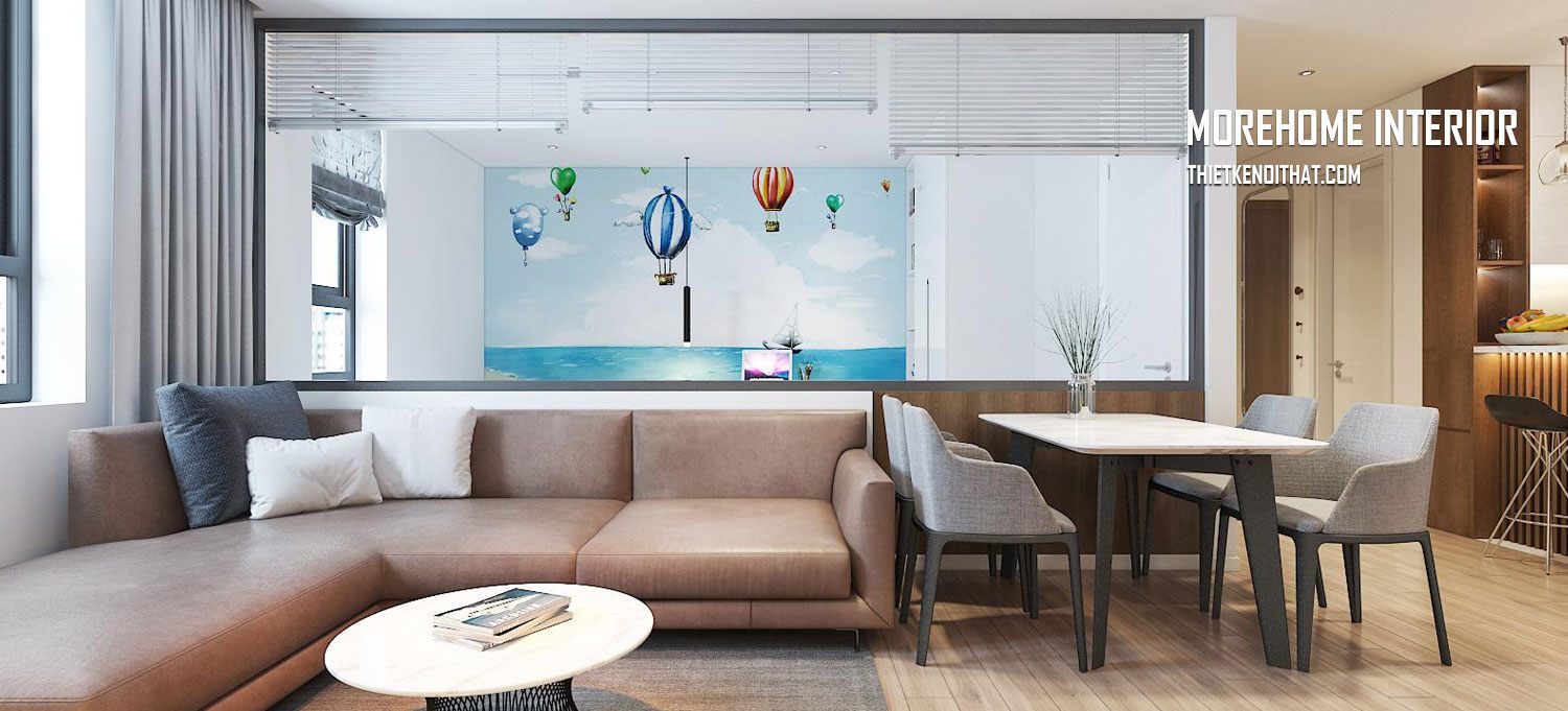 Thiết kế nội thất chung cư Mandarin Garden 2 hiện đại, đẹp, sang - anh Thành