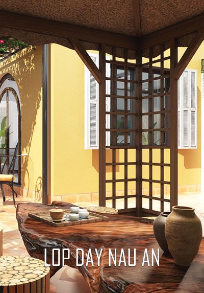 Thiết kế nội thất lớp dạy nấu ăn ấn tượng vẻ đẹp đậm phong cách Việt