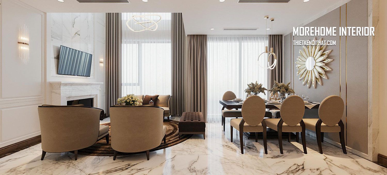 Thiết kế nội thất chung cư Duplex cao cấp tại Vinhomes Westpoint
