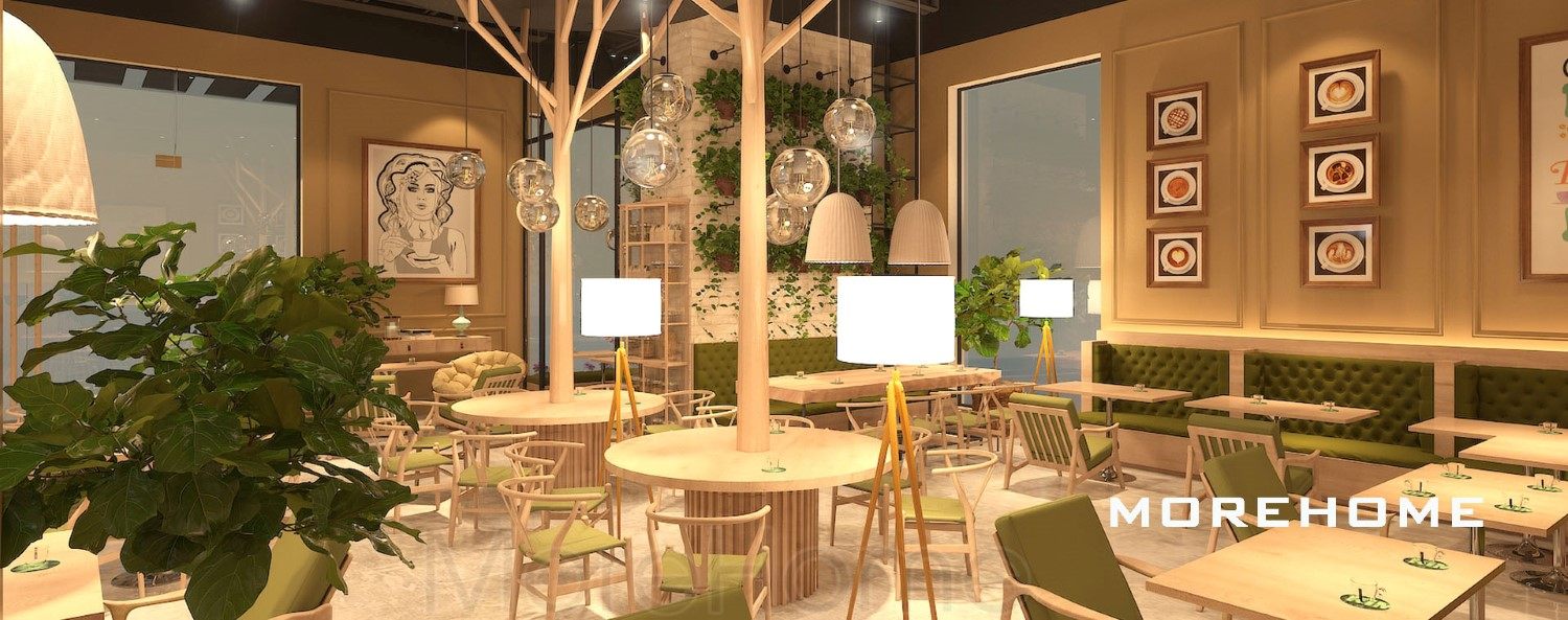 Thiết kế nội thất quán cafe & trà đạo tại Hà Nội đẹp, độc đáo