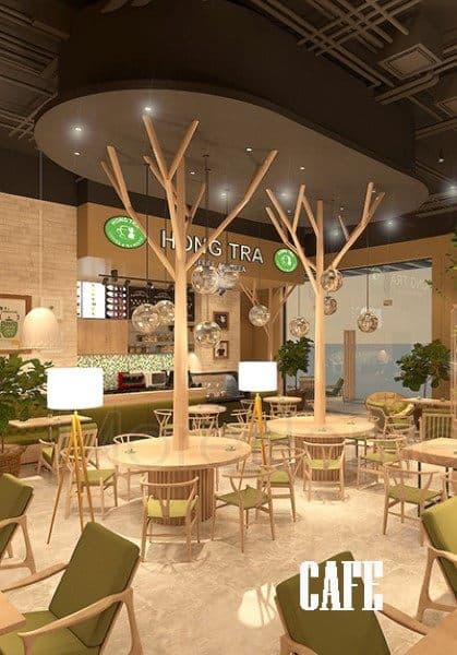 Thiết kế nội thất quán cafe & trà đạo tại Hà Nội đẹp, độc đáo