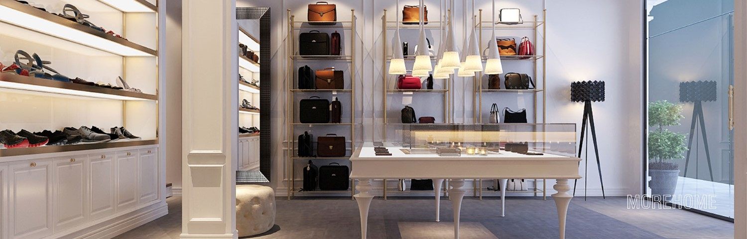 Thiết kế shop thời trang nữ Thu Thảo Boutique hiện đại nhưng khá tinh tế.