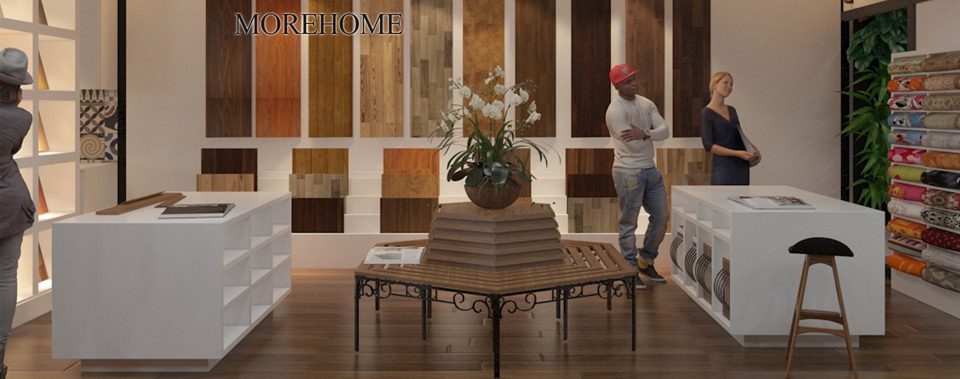 Thiết kế nội thất showroom nội thất JANHOME hiện đại